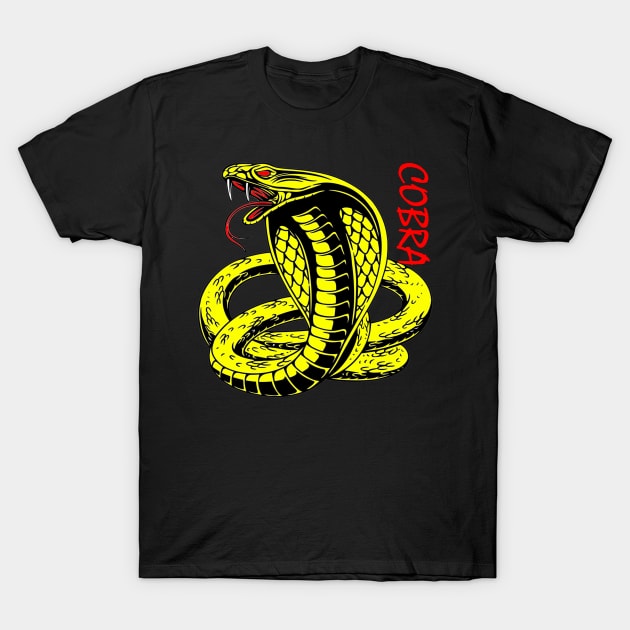 Angry Cobra T-Shirt by FabRonics